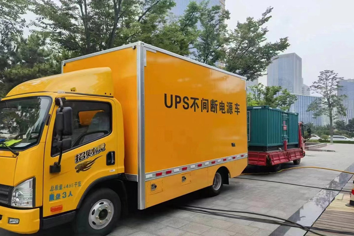 涪陵发电机租赁施工现场