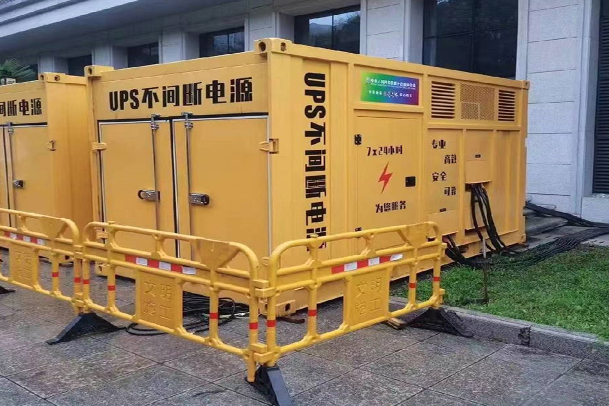 涪陵发电机租赁施工现场