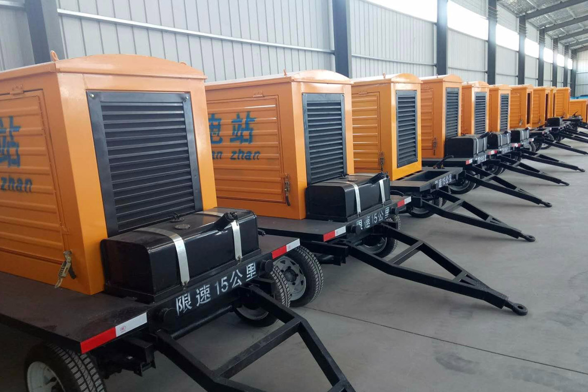 涪陵发电机租赁施工现场